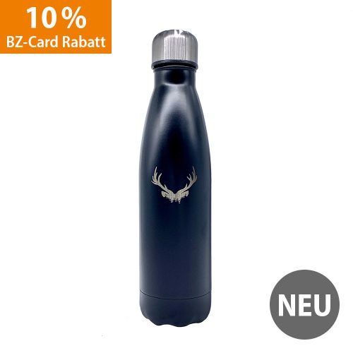 Edelstahl Thermoskanne "Black Deer"