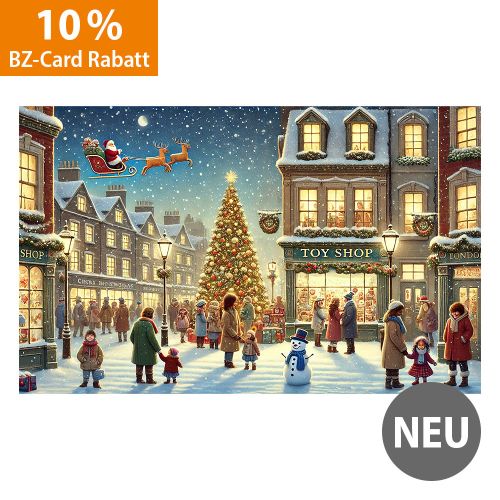 Holzpuzzle – „Zauberhafte Weihnachtsgeschäfte“