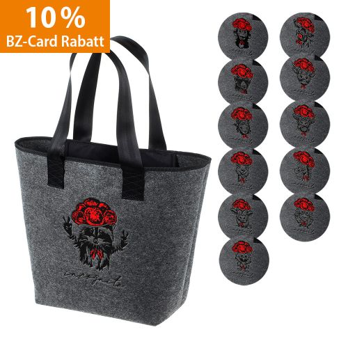 Produktbild zum Produkt 'Filz-Shopper - "Incognito Bollenhut"'