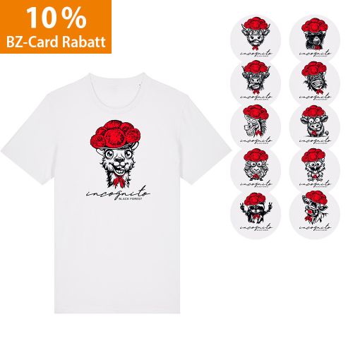 Produktbild zum Produkt 'T-Shirt - "Incognito Bollenhut"'