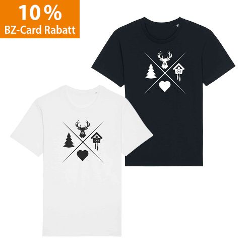 Produktbild zum Produkt 'T-Shirt - "Schwarzwald Motive" - gro&szlig;'