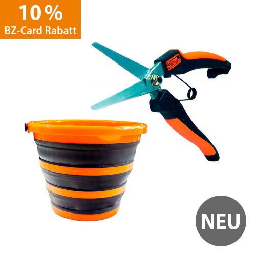 Produktbild zum Produkt 'Set: Stauden-& Kräuterschere & Falteimer'