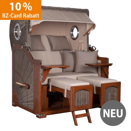 Produktbild zum Produkt 'Strandkorb Mahagoni Beige'