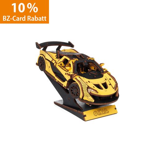 Produktbild zum Produkt '3D-Holzpuzzle, Racing Car gelb'