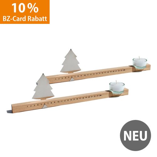 Adventsleiste Eiche, Metall